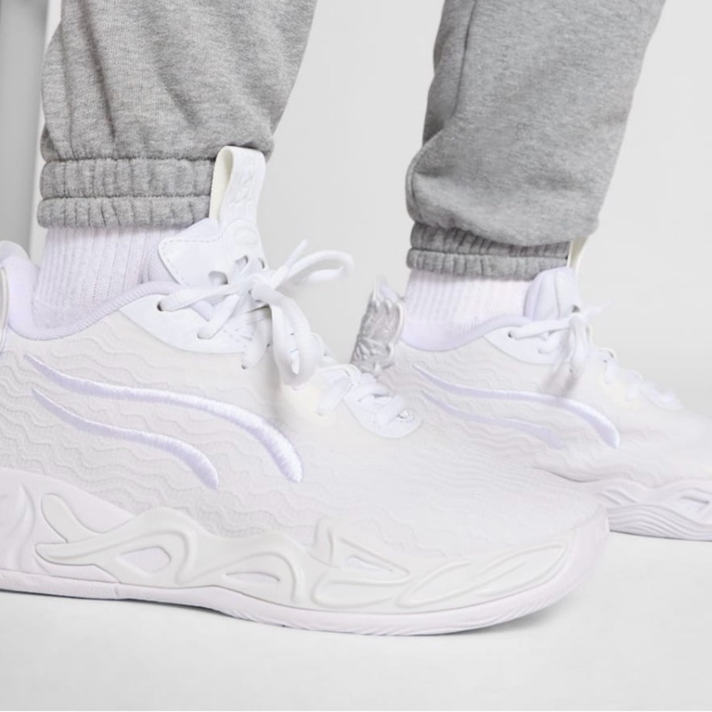 Puma LaMelo Ball MB.04 Lo basketball sneakers in the "Ice White" 10.5 - Picture 7 of 17